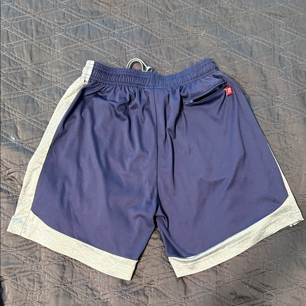 Marucci Men's Navy and Gray Athletic Shorts - Picture 2 of 3